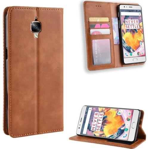 For Oneplus 3 1+3 Case For OnePlus 3T 1+3T Luxury Flip PU Leather Wallet Magnetic Adsorption Case For OnePlus 3 3T Phone Bags