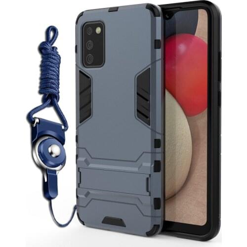 Hybrid Armor With Strip Case For Samsung Galaxy M02 A02 A02S A42 5G case M51 M31S stand Protector Cover For Galaxy A01 Core M01
