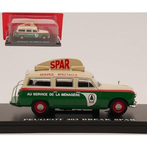 Ixo 1:43 Peugeot 403 Break Spar Diecast Car Alloy Toy Model