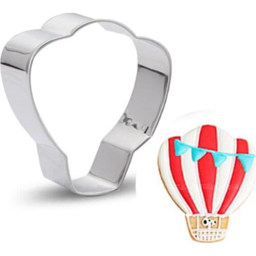 Hot Air Balloon Metal Cookie Cutter Baking Molds Fondant Cake Decorating Pastry Tool Patisserie Biscuit Artesanato