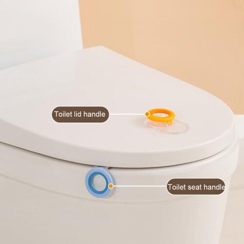Multifunctional Toilet Seat Cover Lifter Sanitary Closestool Seat Cover Lift Handle Bathroom Hand Clamshell