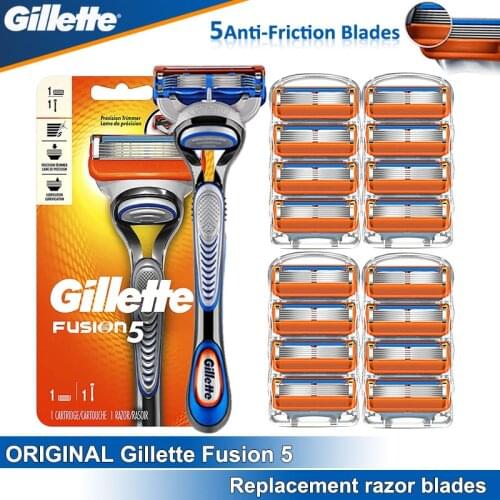 Mens shaver Gillette Fusion 5 Razor Safety Machine razor Cassettes holder For Men Shaving Shave With New Replacement blades