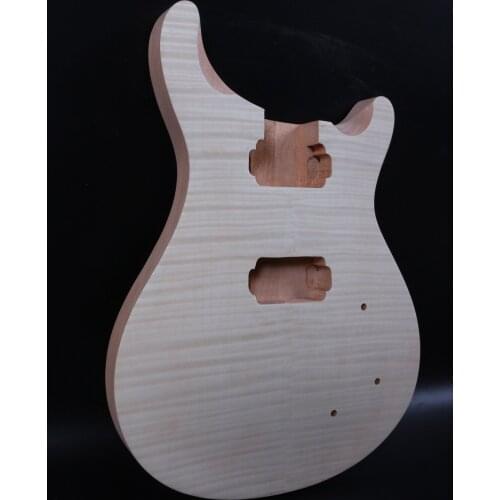 Unfinished Electric guitar neck+Guitar Body handmade Diy guitar parts#PR-1