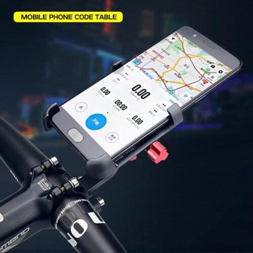 Promend Non-Slip MTB Phone Stand Cycling Accessories Aluminum Alloy Bike Adjustable Bicycle Phone Holder for Bike