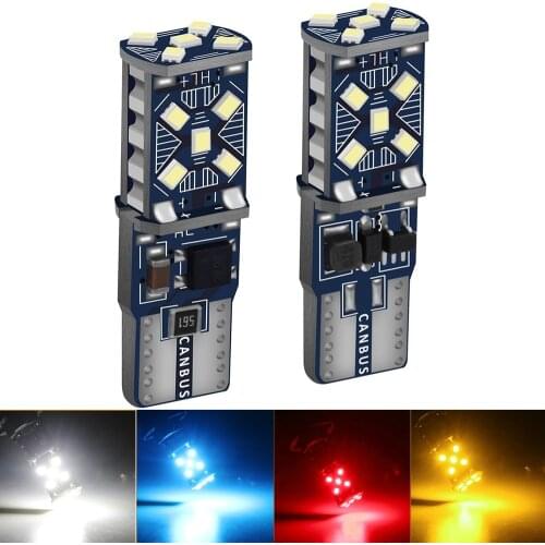 2PCS T10 W5W New Super Bright LED Car Parking Lights WY5W 168 501 2016 Auto Wedge Turn Side Bulbs Car Interior Reading Dome Lamp