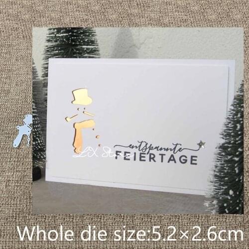 New Design Craft Metal Cutting Die die cuts Christmas snowman decoration scrapbook Album Paper Card Craft Embossing die cuts
