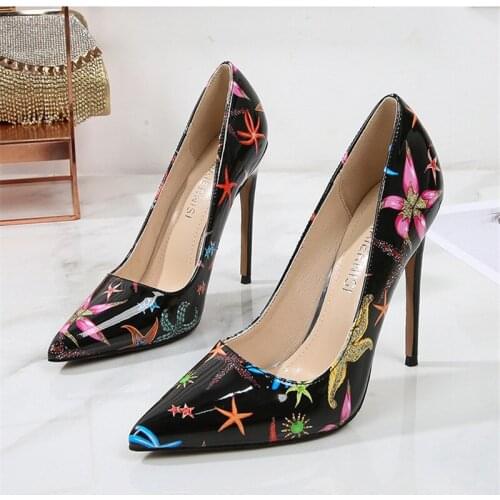 7cm Cindy Heels Zebra Stripe Pattern Wedding Shoes Women White/black Colorized High Heel Pumps Banquet Shoes Size46