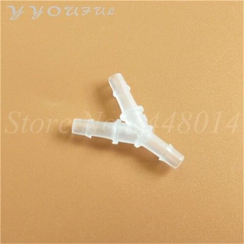 Factory Wholesale Inkjet Printer Plastic Y shape ink tube connector 4x3mm 4x2.5mm 5x3mm DX5 TX800 XP600 Ink Hose fitting adapter