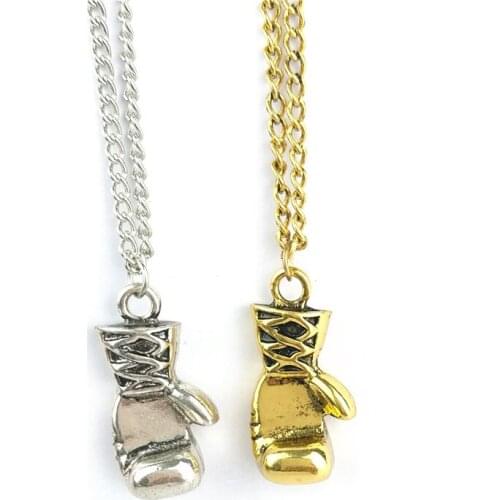 Luxury Mini Boxing Glove Necklace Pendant For Men Unisex Choker Hiphop Chain Necklaces Personality Jewelry Boyfriend Gifts