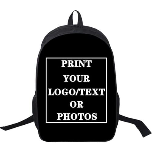 Custom Children School Bags 3D Waterproof Print Kids Backpack Boys Girls School Bags 16 Inch Custom Name Logo Pattern Backpack