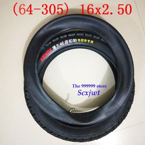 Free Shipping Good Quality 16x2.50 64-305 Tire and Inner Tube Fit for Electric Bikes Kids Bikes, Small BMX and Scooters