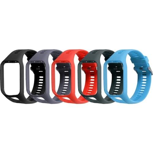 Silicone Replacement Watch Band Strap w/ Frame Fashion Watch Strap For For TomTom Runner 2/Spark 3 Smart Watch Accessories