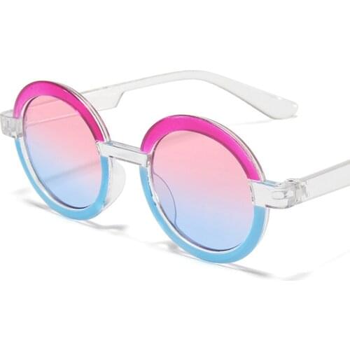 Fashion Gradient Kids Sunglasses Round Shape UV Protection Children Boys Girls Vintage Sun Glasses Classic Baby Goggles Eyewear
