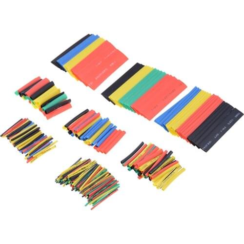 328 Pieces/ Pack In Different Size Colorful Assorted Heat Shrinkable Tube Tubing Wrap Set Combo Accessories