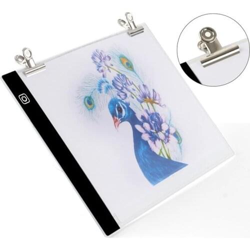 A3/A4/A5 Size Three Level Dimmable Led Light Pad,Tablet Eye Protection Easier for Diamond Painting Embroidery Tools Accessories