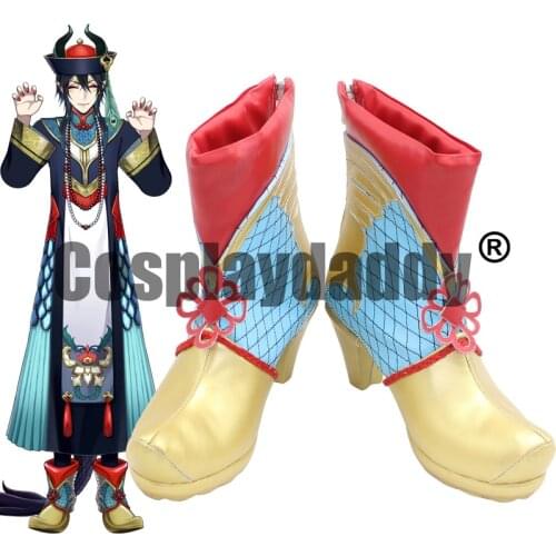 Twisted Wonderland Diasomnia Malleus Draconia Silver Sebek Zigvolt Lilia Vanrouge Screaming Halloween Cosplay Shoes Boots X002