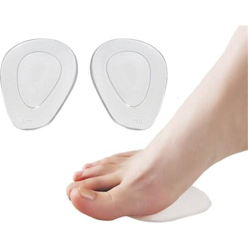 1Pair High Heel Shoes Front Forefoot Half Sole Pads Insert Ball Comfy Silicone Insoles Cushion Foot Care Forefoot Insoles