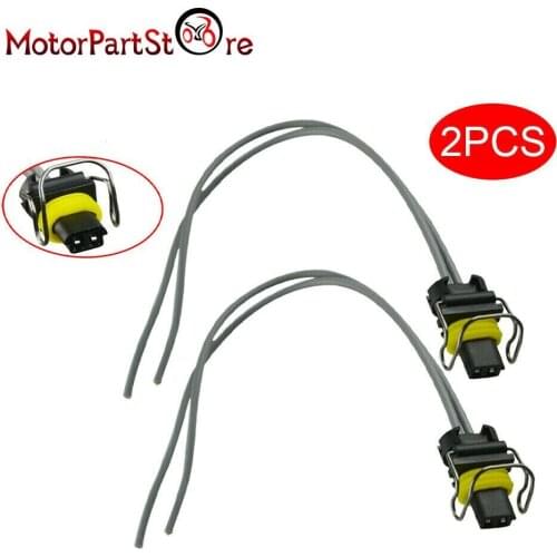 2 Wire Fuel Injector Connector Plug Wire Harness VGT Solenoid Injection Pressure Regulator IPR For 6.0l Ford Chevy GMC 6.6L