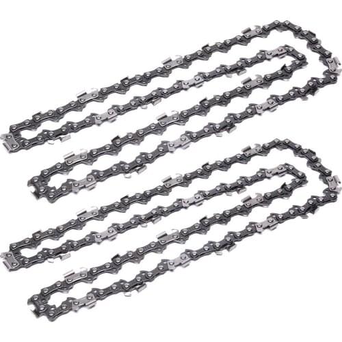 2pcs 16 Inch Chainsaw Chain Bar Pitch 3/8" Blade Wood Cutting 57 Drive Links Replacement Parts Chainsaw Spares for Electric Saw