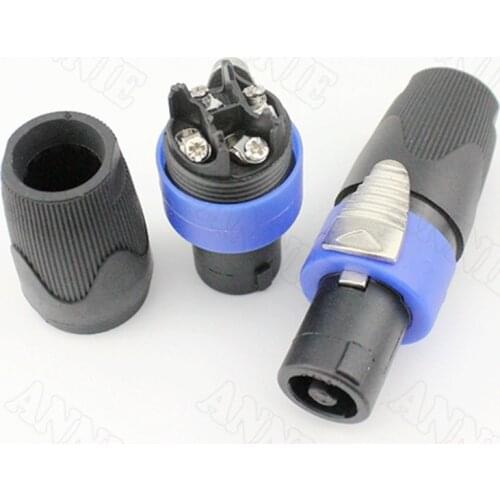 30pcs/lot NL4FC audio four-core professional speaker plug audio cable connector high-quality ohm connector