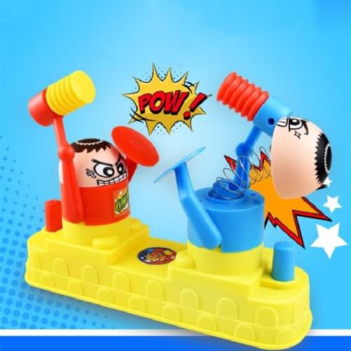 BalleenShiny Mini Baby Toys Kids Doll Double Battle Game Parent-Child Interactive Hammer Hiding Game Baby Early Education Toy