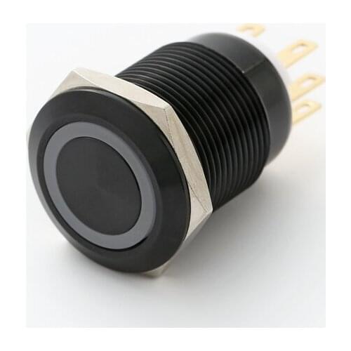 ELEWIND Anti vandal SPDT Button switch with light(PM193F-11E/B/12V/A)