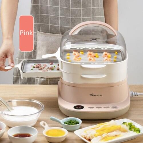 JRM0307 Bear Rice Noodle Machine Multi-functional Guangdong Steamed Rice Noodle Maker Household 3L Capacity Breakfast Steamr