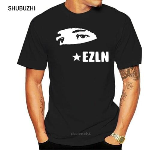 Shubuzhi Cool EZLN Zapatista Star Face T-shirt Tee Tee men cotton tshirt summer brand teeshirt euro size