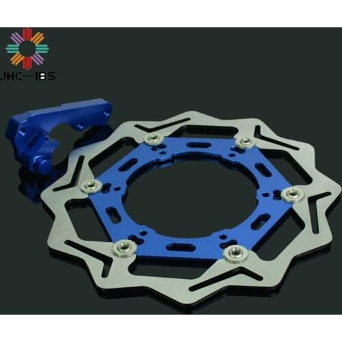 Motorcycle 270MM Front Floating Brake Disc Rotor & Adapter Bracket For YAMAHA WR426F YZ426F 2001 2002 WRF450 03-15 YZF450 03-07