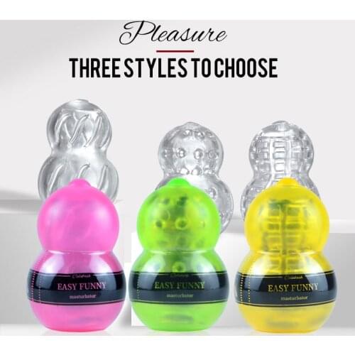 Male Soft Penis Exerciser Masturbator Vagina Masturbation cup Pussy gourd Masturbador Realistic Vagina Adult Sex Toys Men Peni