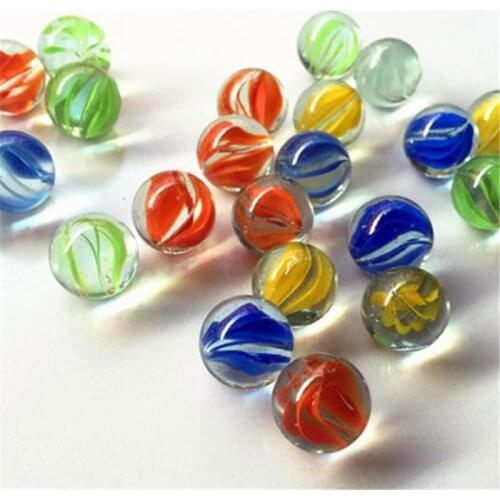 10/20PCS 14mm Colorful Glass Marbles Kids Marble Run Game Marble Solitaire Toy Accs Vase Filler&Fish Tank Home Decor canicas