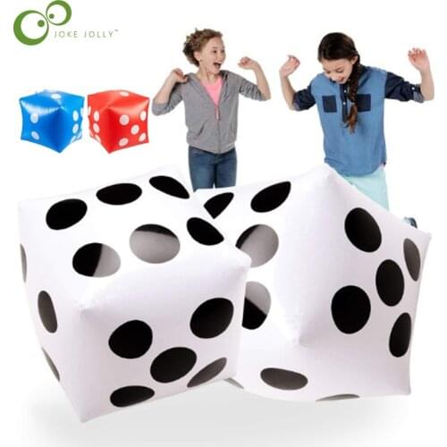 Inflatable Multi Color Blow-Up Big Dice Toy Stage Prop Group Game Tool Casino Poker Party Decorations Pool Beach Toy GYH