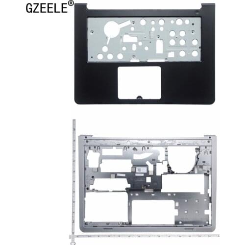 GZEELE NEW case For Dell Inspiron 14 5000 5447 5445 5448 5457 5442 5443 P49G Palmrest Upper cover bottom base case LOWER topcase