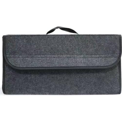 Soft Felt Car Bag Organizer 49x24x16 cm Folding Car Storage Box Non Slip Fireproof Car Trunk Organizer for Honda Civic CRV/Ford