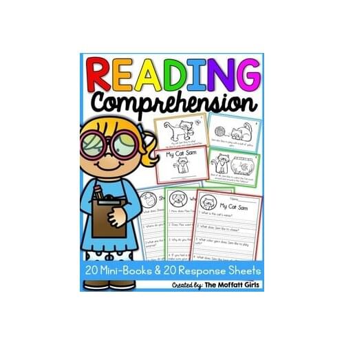 Reading Comprehension Packet! Beginning Readers learning English Reading, Short Stories, Phonics Homeschool PDF electronic file