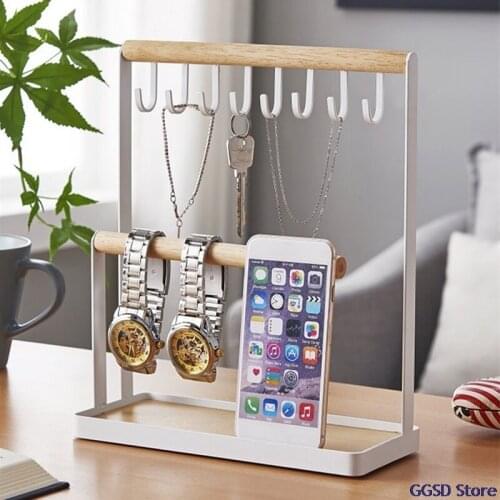 Jewelry Stand Holder Rack for Earring Necklace Organizer Ring Storage Tray Tabletop Decor Bracelet Watches Jewelry Display Stand