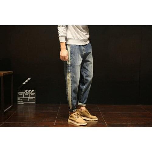 Свободные джинсы для мужчин QUIKDUANG China At AliExpress