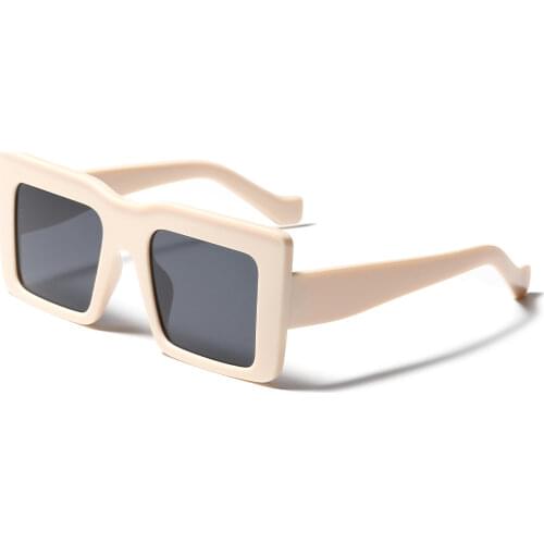 New arrival 2021 big rectangle futuristic sunglasses women men brand designer fashion shades oversized oculos de sol feminino