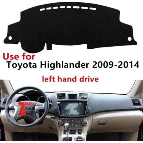 TAIJS Factory Left Hand Drive Car Dashboard Light-Preventing Cover Used For TOYOTA HIGHLANDER 2009-2014