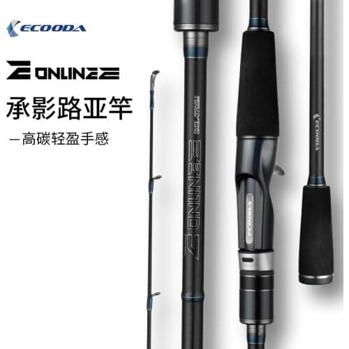 ECOODA EXEL Fishing Lure Rod 1.93m-2.51m MH Action 2pcs Full FUJI Parts Spinning Fishing Rod Lure WT3.5-28g Popping Lure Rods