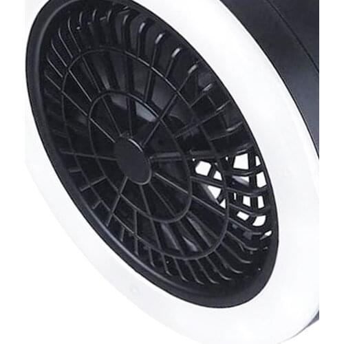Outdoor Tent Fan with Light Car Lightweight Camping Lantern Cooling Desk Fan