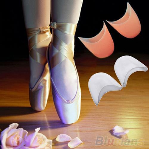 Womens Girls Professional Soft Ballet Pointe Silicone Gel Toe Dance Shoe Pads Insoles Pads Foot Care Insoles Forefoot Pain
