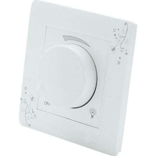 1pcs Light Dimmer Switch Adjustable Brightness Controller Light Luminosity Wall Switch Panel AC 110-250V For Light Dropshipping