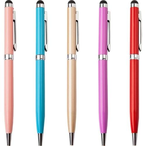 18 Pcs Per Set Multi-color Touch Screen Ballpoint Pen Fashion Metal Gift Pen Wholesale Touch Pen Manufacturer Metal Pen