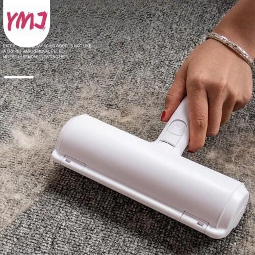 2-Way Pet Hair Remover Roller Lint Rollers & Brushes Removing Dog Cat Hair From Furniture Self-cleaning Lint Pet Hair Remover