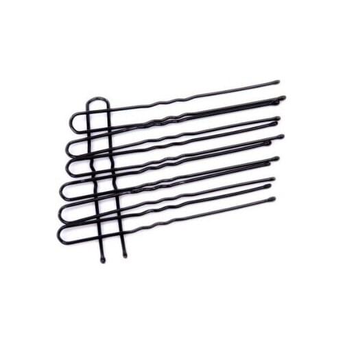 2000pcs/lot DIY Wedding Photography Studio U Shape Hairpins Black 5cm/6cm/7cm/8cm Hair Care & Styling Accessories Tools HA586