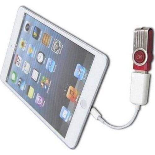8-Pin OTG to USB 2.0 Female Adapter Cable for iPad 4 iPad Air iPad5 iPad Mini Camera Connection Kit OTG CableAdapter Reader