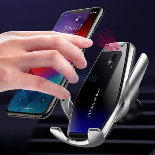 15W Fast Wireless Charging Automatic Car Charger for For Porsche Cayenne 2011-2019 Qi Infrared Sensor Phone Holder