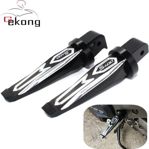 For KYMCO Xciting S400 XcitingS400 2017 2018 Motorcycle Accessories CNC Aluminum Rear Passenger Footrests Foot Rests Pegs Pedals