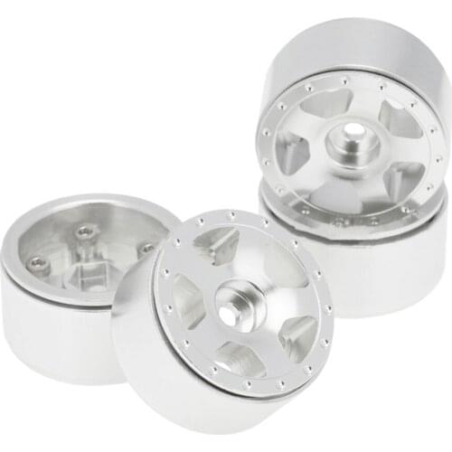 For Axial SCX24 90081 1/24 RC Model Car Wheels Rim Lock Tire Five-Claw Wheel Hub Aluminum Alloy Spare Parts